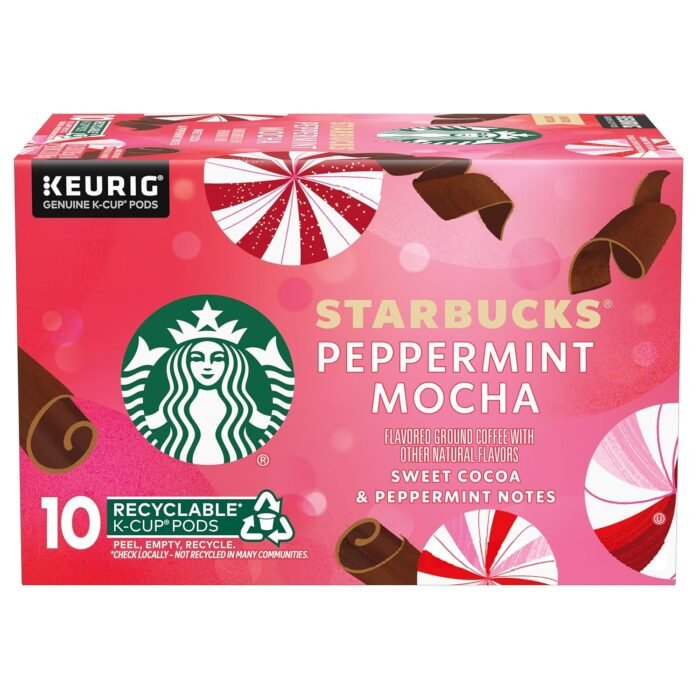starbucks peppermint mocha k-cups - 10 ct limited edition pack image