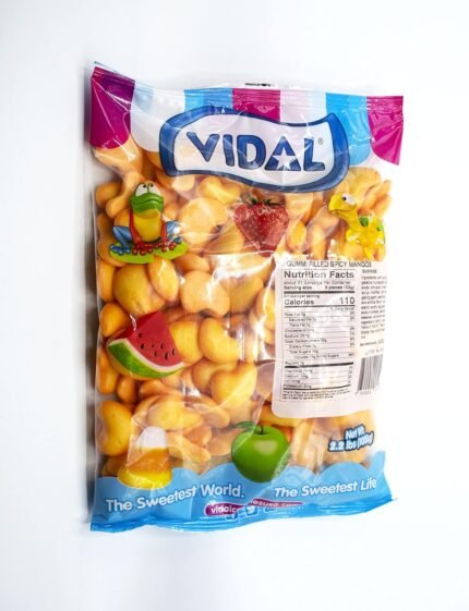 vidal candies spicy mango gummy candy pack image