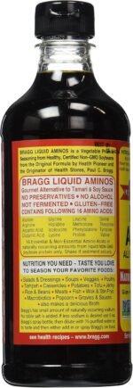 bragg liquid aminos all-purpose seasoning bottle details image