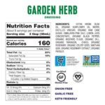 fody foods vegan garden herb salad dressing bottle details image