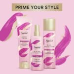 suave pink blow dry & heat protectant spray bottle details image