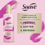 suave pink blow dry & heat protectant spray bottle image