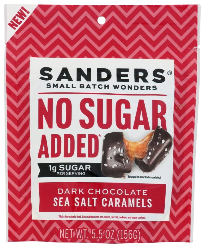 sanders dark chocolate sea salt caramel pack image