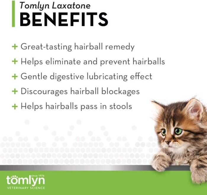 tomlyn malt hairball remedy gel for dogs gel details image