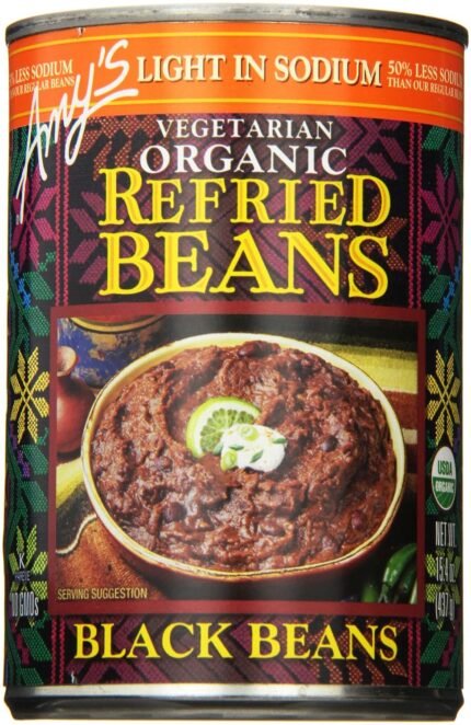 vegetarian organic refried beans image