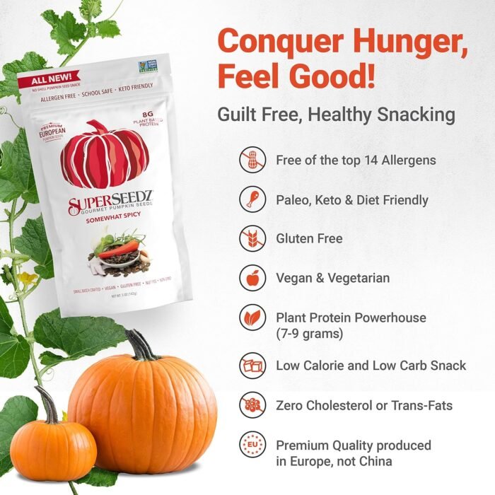 superseedz somewhat spicy pumpkin seeds pack details image