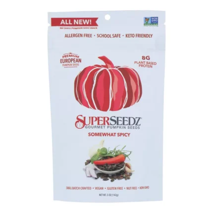 superseedz somewhat spicy pumpkin seeds pack image