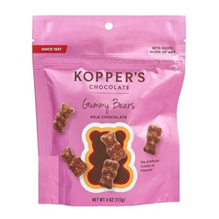 koppers milk chocolate gummy bears pouch image
