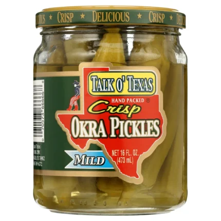 talk o texas mild crisp okra pickles image