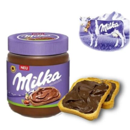 milka hazelnut creme spread bottle image