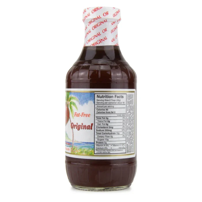 noh foods of hawaii original bbq sauce bottle detail image