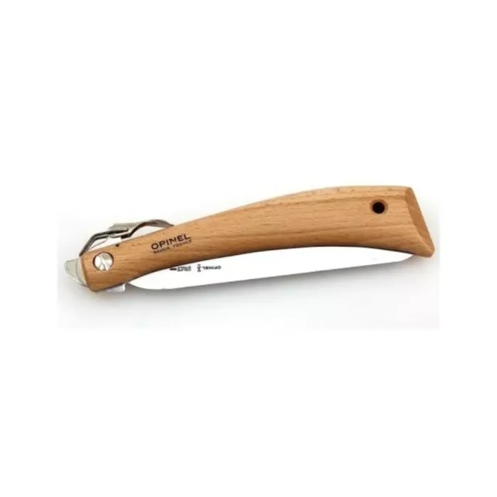 opinel folding saw carbon steel with beechwood handle image