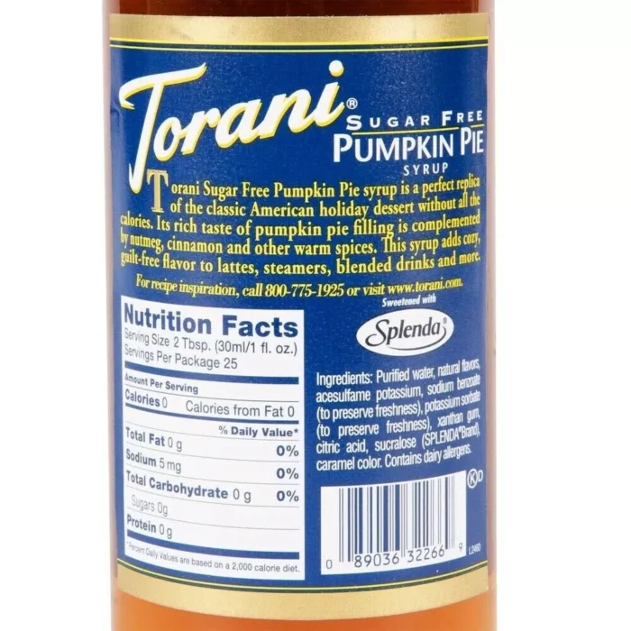 torani pumpkin spice syrup bottle image