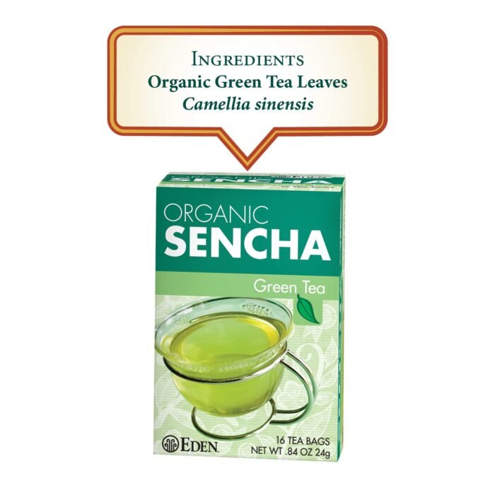 eden foods organic sencha green tea pack image
