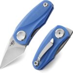 bestech mini folding knife 1.53 14c28n steel blue image