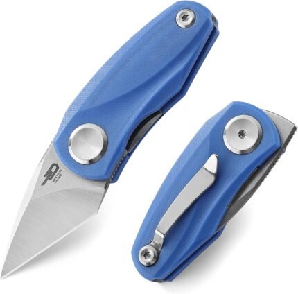 bestech mini folding knife 1.53 14c28n steel blue image