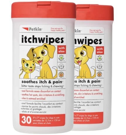 petkin anti itch wipes for pets 30 ct image