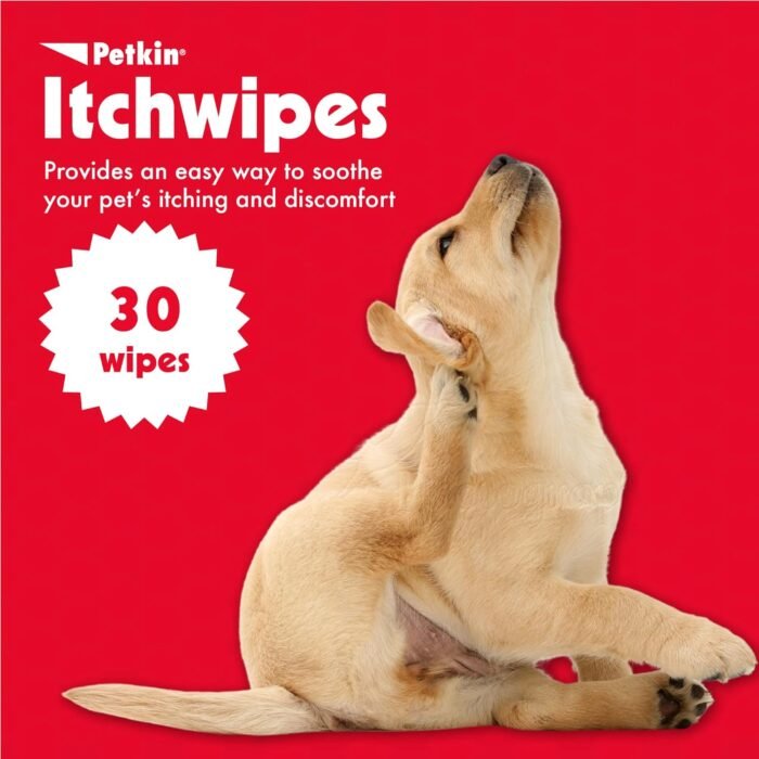 petkin anti itch wipes for pets 30 ct image