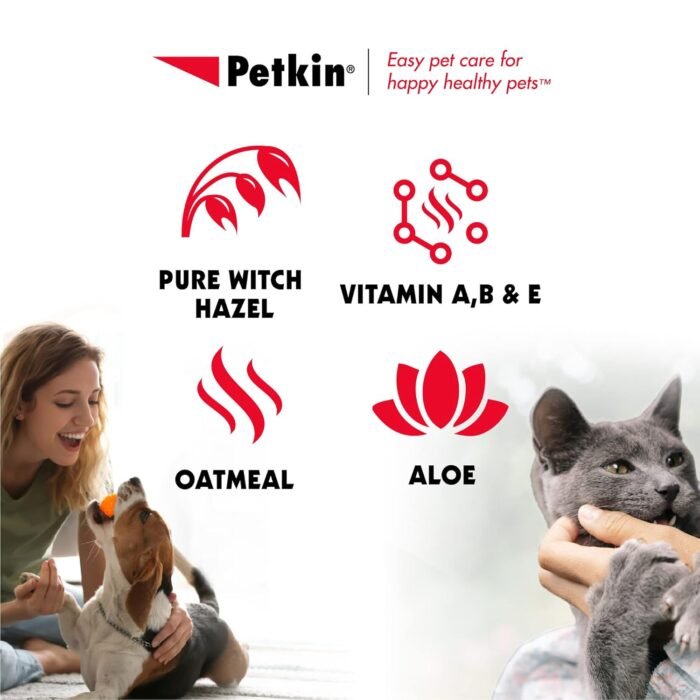 petkin anti itch wipes for pets 30 ct image