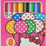 bendon hello kitty 8 washable fine tip markers multicolor pack image
