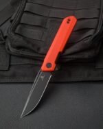dundee bmk01l d2 edc folding knife red g10 handle image