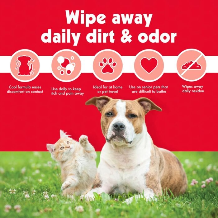 petkin anti itch wipes for pets 30ct image
