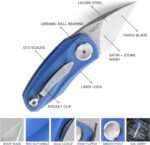 bestech mini folding knife 1.53 14c28n steel blue image