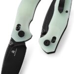 ronan bmk021 edc folding knife jade g10 handle image