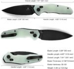 ronan bmk021 edc folding knife jade g10 handle image