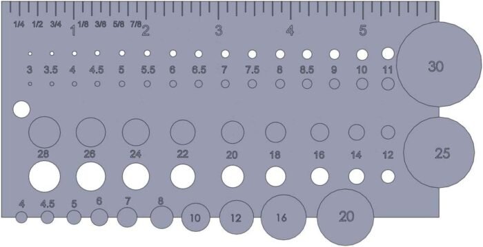 crb road tip & guide sizing gauge image