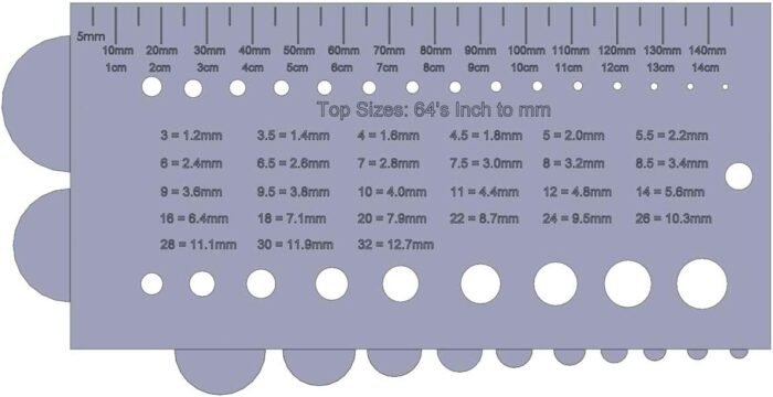 crb road tip & guide sizing gauge image