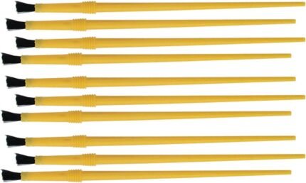 disposable nylon finshing brushes for rod building image