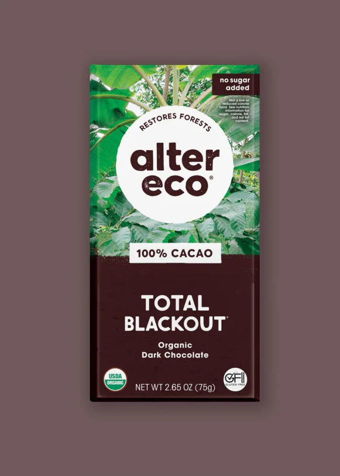 alter eco dark chocolate bar image