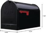 gibraltar stanley xl post mount mailbox black steel image
