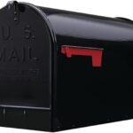 gibraltar stanley xl post mount mailbox black steel image