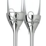 vera wang wedgwood love knots toasting flute set image