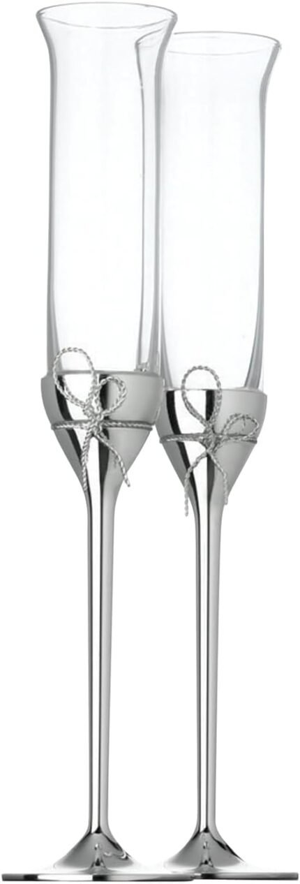 vera wang wedgwood love knots toasting flute set image