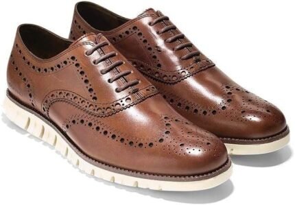 zerogrand wingtip oxford british tan closed holes image
