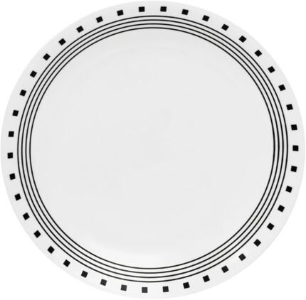 corelle livingware 10.5 dinner plate city block black image