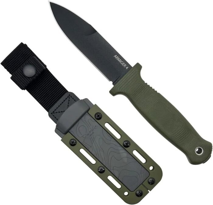 demko armiger fixed blade knife with sheath image