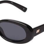 le specs womens outta love sunglasses black image
