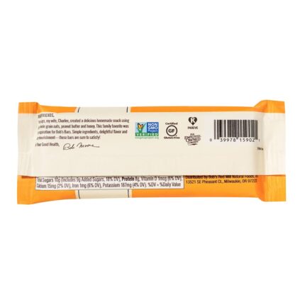 peanut butter honey & oats bob's bar pack detail image