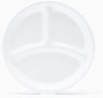 corelle 8.5 inch shatter resistant lunch plate winter frost white image