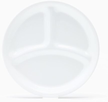 corelle 8.5 inch shatter resistant lunch plate winter frost white image