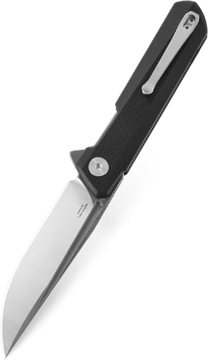 dundee 3.35 d2 flipper knife g10 handle liner lock image