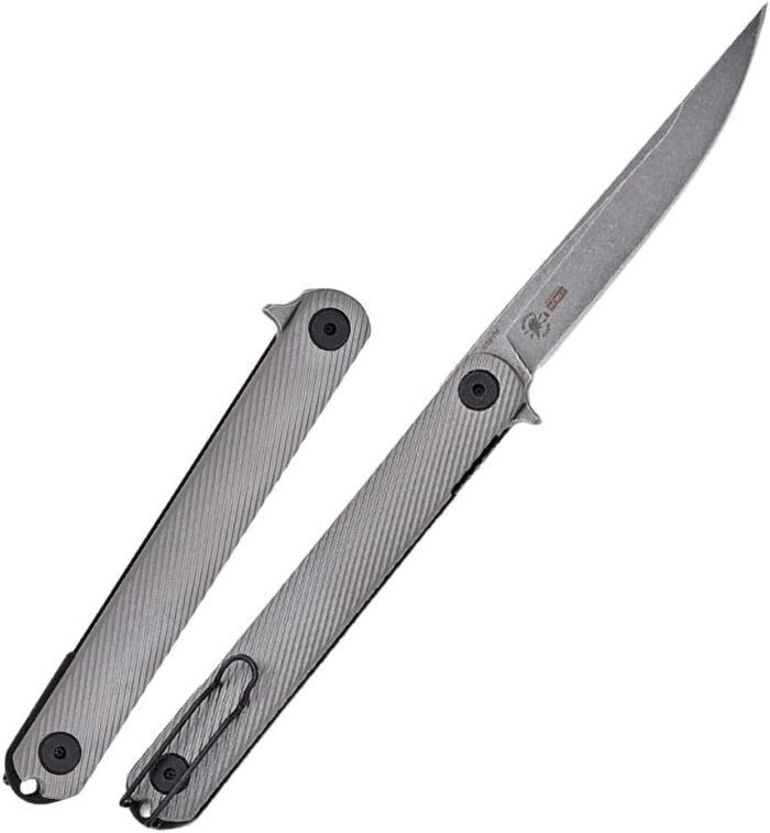 spartan nemec folder titanium gray blades image