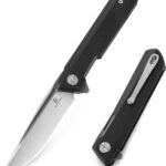 dundee 3.35 d2 flipper knife g10 handle liner lock image