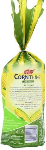 real foods organic sesame corn thins pack image