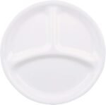 corelle 8.5 inch shatter resistant lunch plate winter frost white image