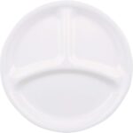 corelle 8.5 inch shatter resistant lunch plate winter frost white image